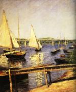 Gustave Caillebotte Sail Boats at Argenteuil Spain oil painting artist